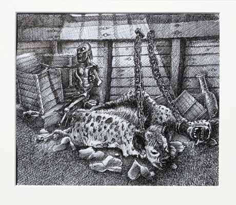The Hyenas in the hold.
From 'The Dog Hunters'.
$NZ300 (approx $US200, £153, €170) The Hyenas in the hold.
From 'The Dog Hunters'.
$NZ300 (approx $US200, £153, €170)